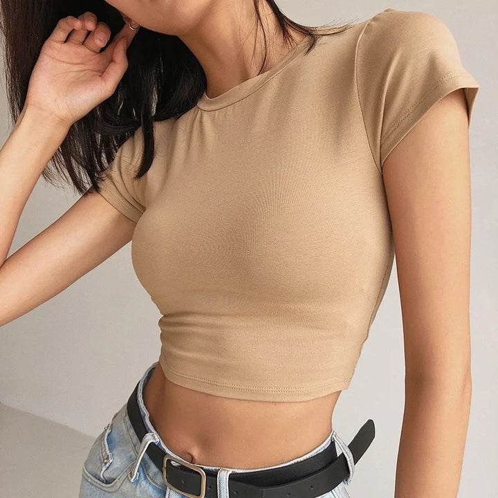Bondi Pearl - Bondi Babe Tee | Fitted cropped t-shirt - 1