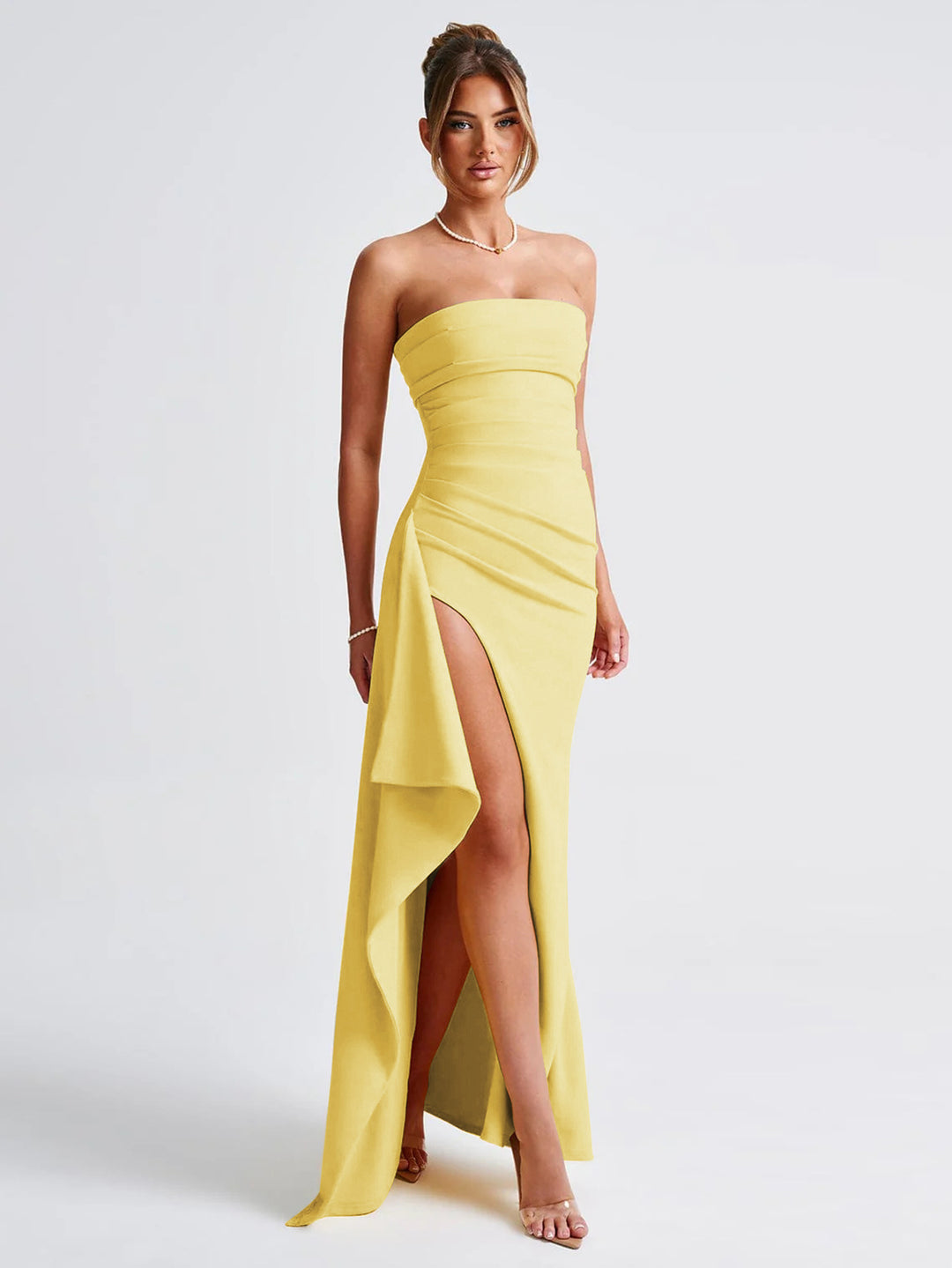 Bondi Pearl - Celeste Strapless Gown | Elegant silhouette - 2