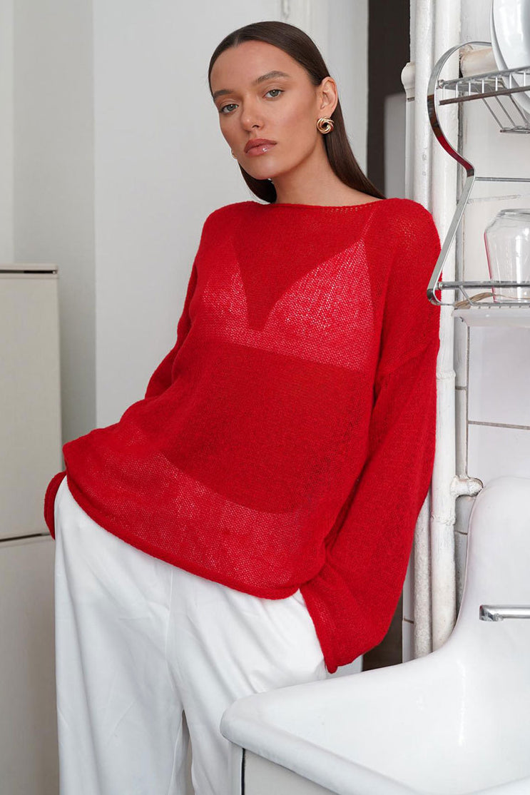 Bondi Pearl - Eden Knit | Lightweight relaxed knit jumper - 13