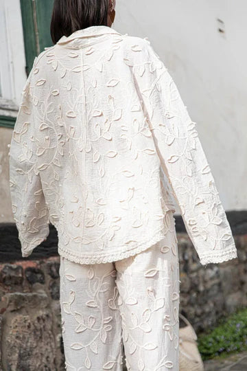 Bondi Pearl - Isla Boho Set | Embroidered relaxed fit loungewear - 5