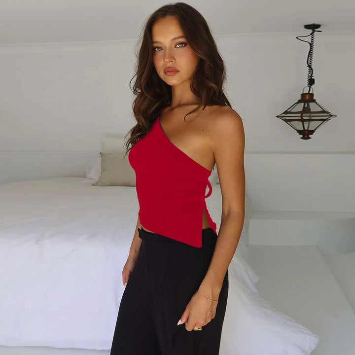 Bondi Pearl - Luna Tie-Back Asymmetric Top | Bold & backless - 10