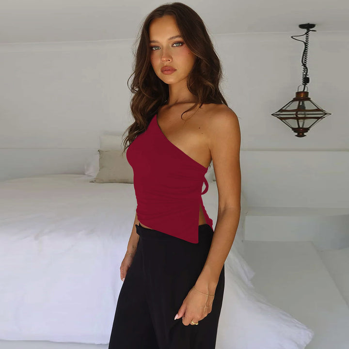 Bondi Pearl - Luna Tie-Back Asymmetric Top | Bold & backless - 7