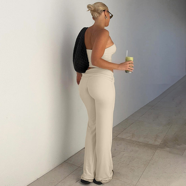 Bondi Pearl - Luxe Loungewear Set | Strapless two piece - 04