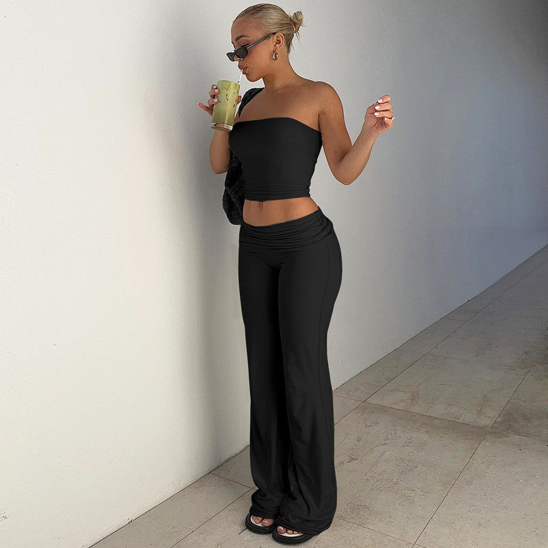 Bondi Pearl - Luxe Loungewear Set | Strapless two piece - 08
