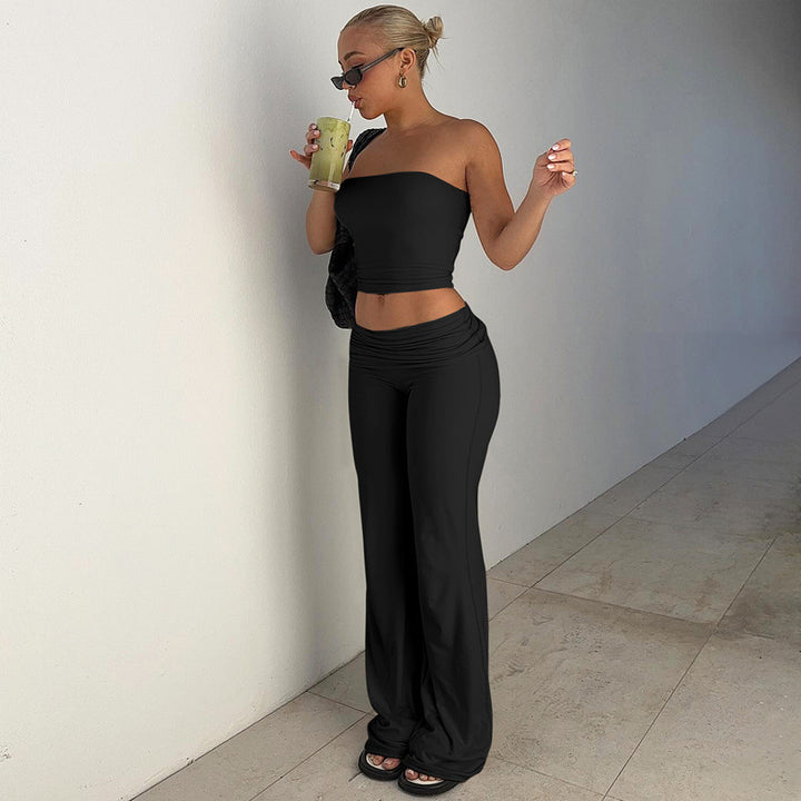 Bondi Pearl - Luxe Loungewear Set | Strapless two piece - 08