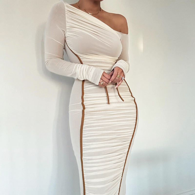 Bondi Pearl - Sienna One Shoulder Dress | Bodycon midi - 01