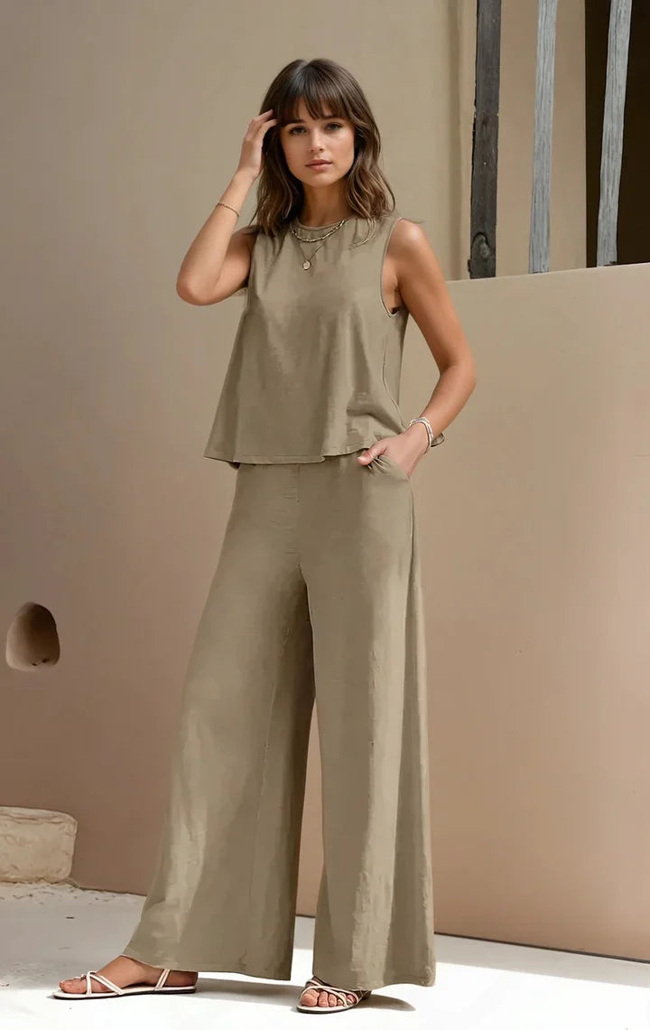 Bondi Pearl - Zara Lounge | Relaxed summer two-piece set - 01