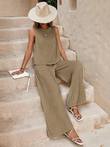 Bondi Pearl - Zara Lounge | Relaxed summer two-piece set - 08