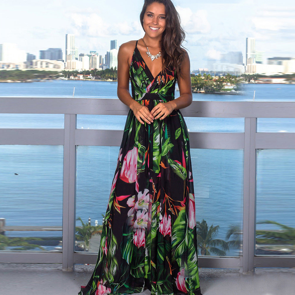 Bondi Pearl Coastal Breeze Maxi Dress | Tropical beach holiday outfit