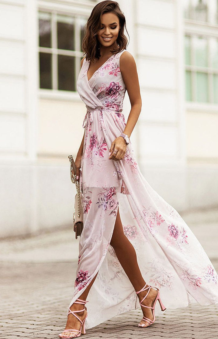 Bondi Pearl Savannah Bloom Maxi Dress | Elegant floral evening outfit 8
